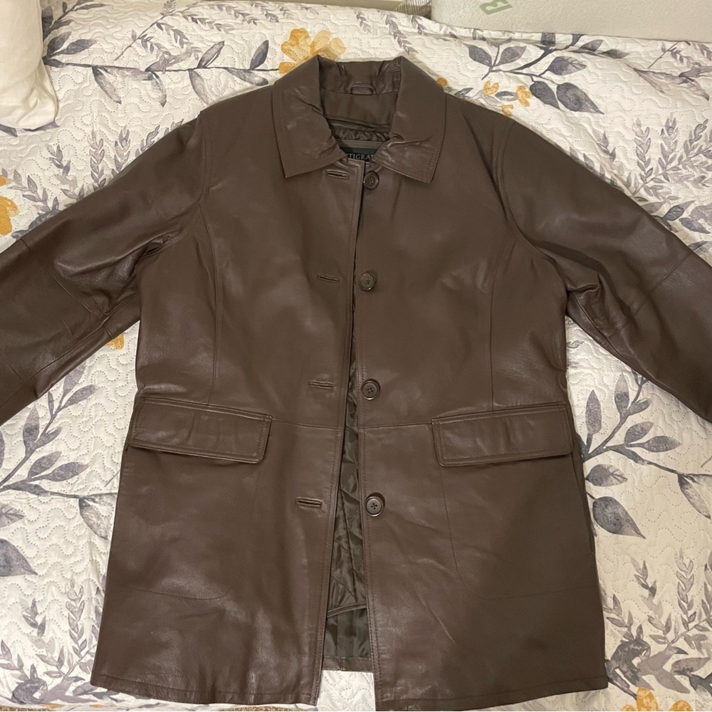 Centigrade Brown Leather Jacket - image 1